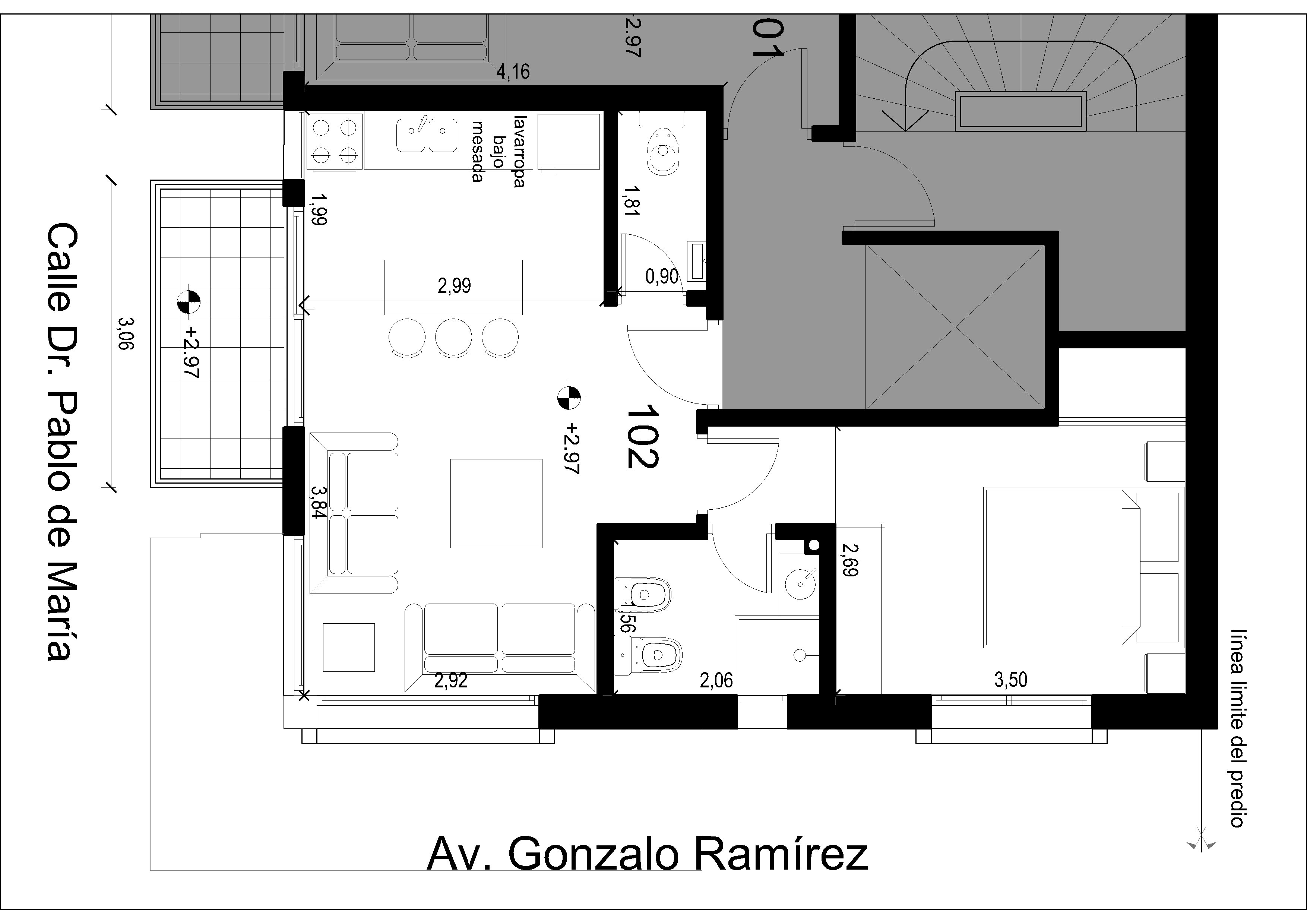 Rodó park 1 dorm. y 2 baños 