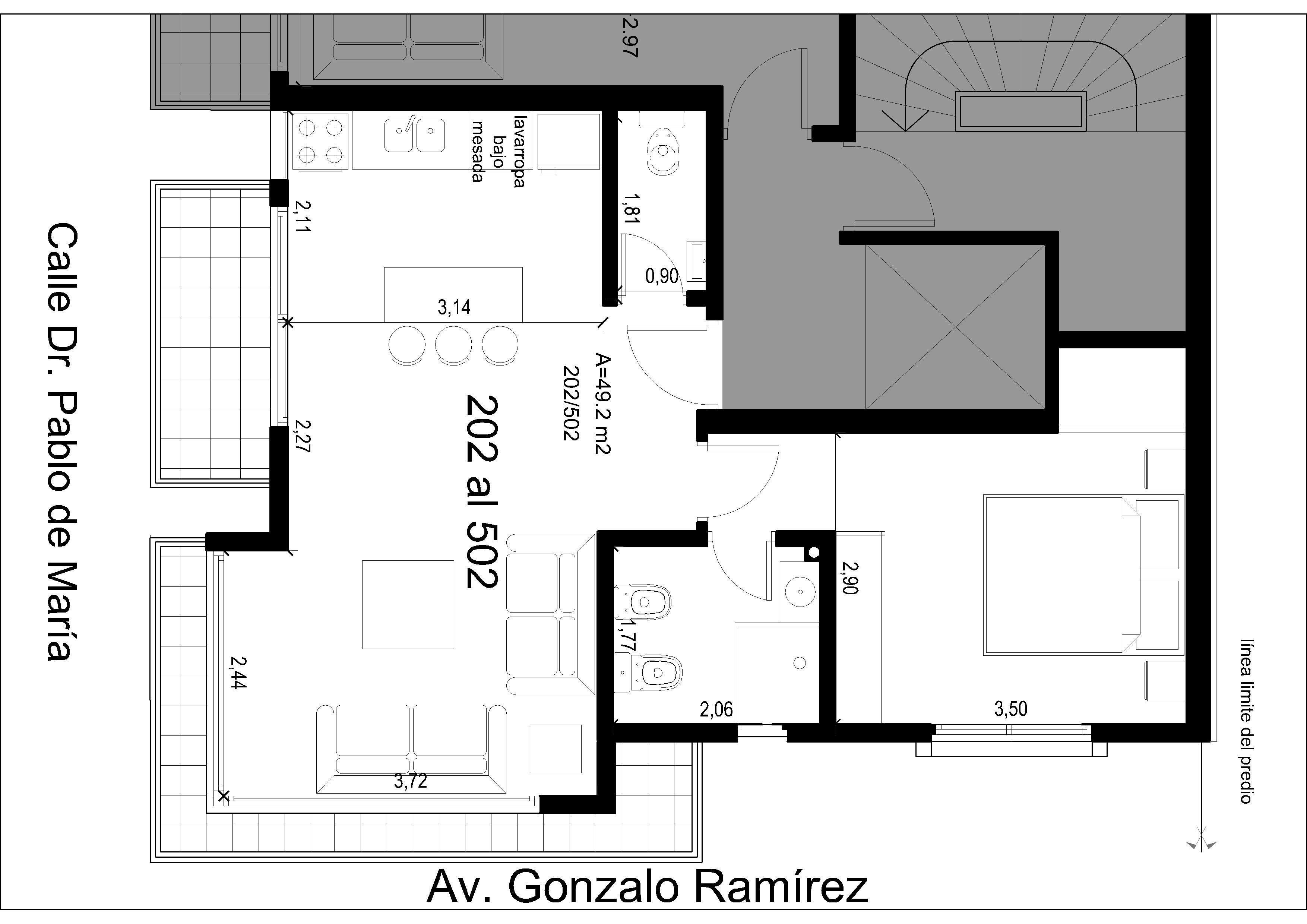 Rodó park 1 dorm. y 2 baños 